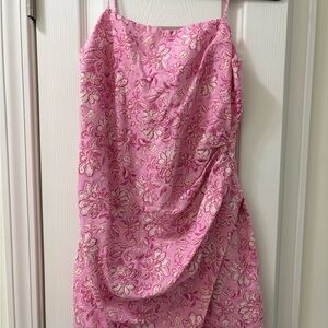 Vintage Y2K Pink Floral Slip Dress